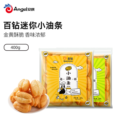 百钻迷你小油条400g 家用早餐速冻半成品火锅麻辣烫食材